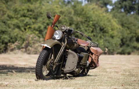 A picture of a classic Harley Davidson